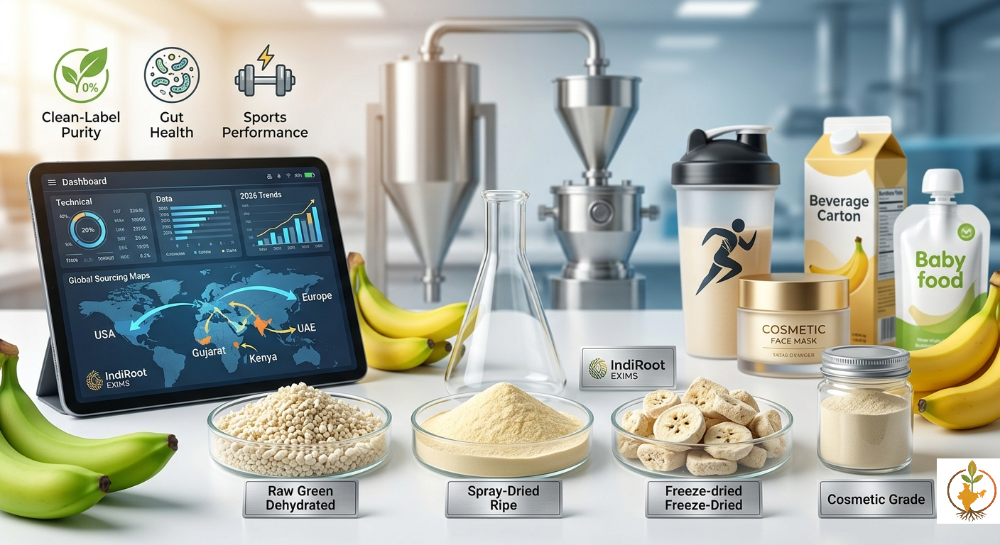 Banana Powder 2026 Multi-Industry Market Guide — IndiRoot Exims