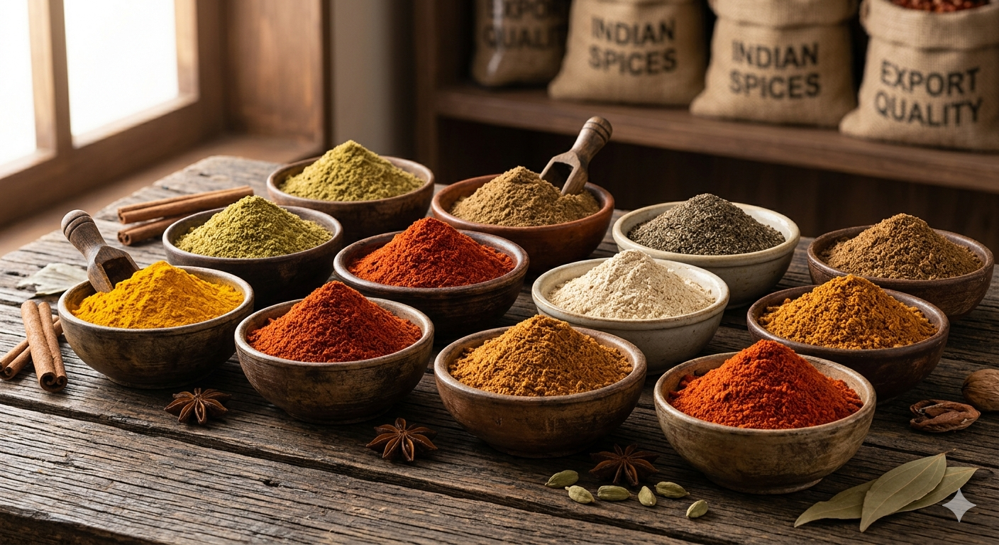 Pure Ground Spices for Export