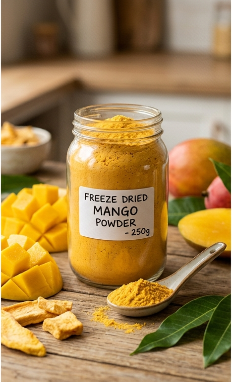 Freeze-dried mango powder from India