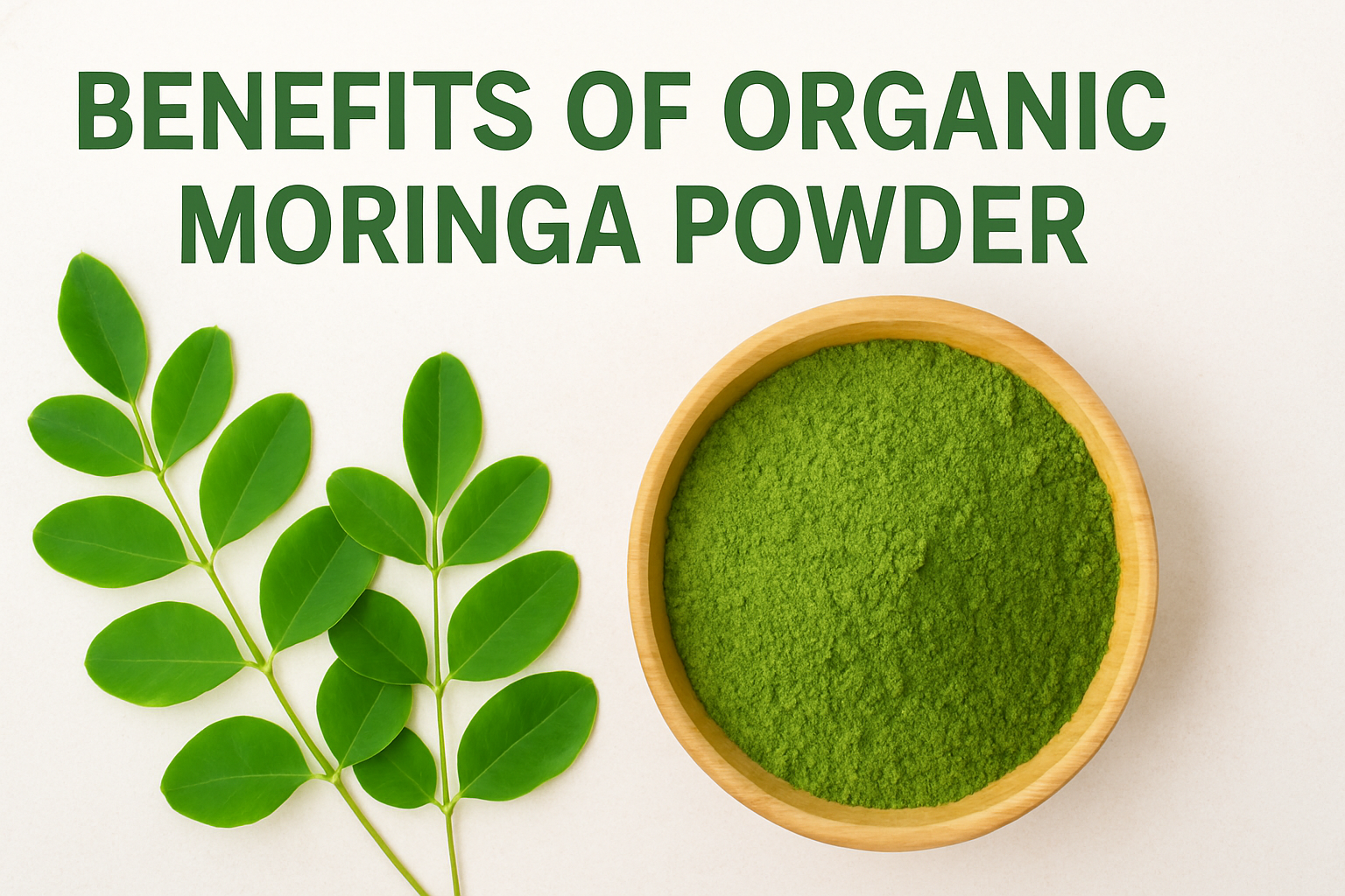 Organic moringa powder blog post thumbnail